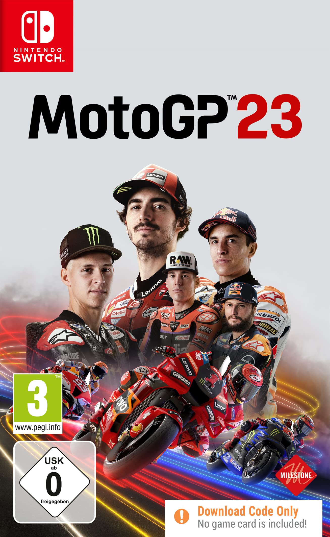 MotoGP 23 - Official Video Game for Nintendo Switch | Realistic Motorcycle Racing Simulation | Perfect for Racing Fans & Gamers at Home or On-The-Go