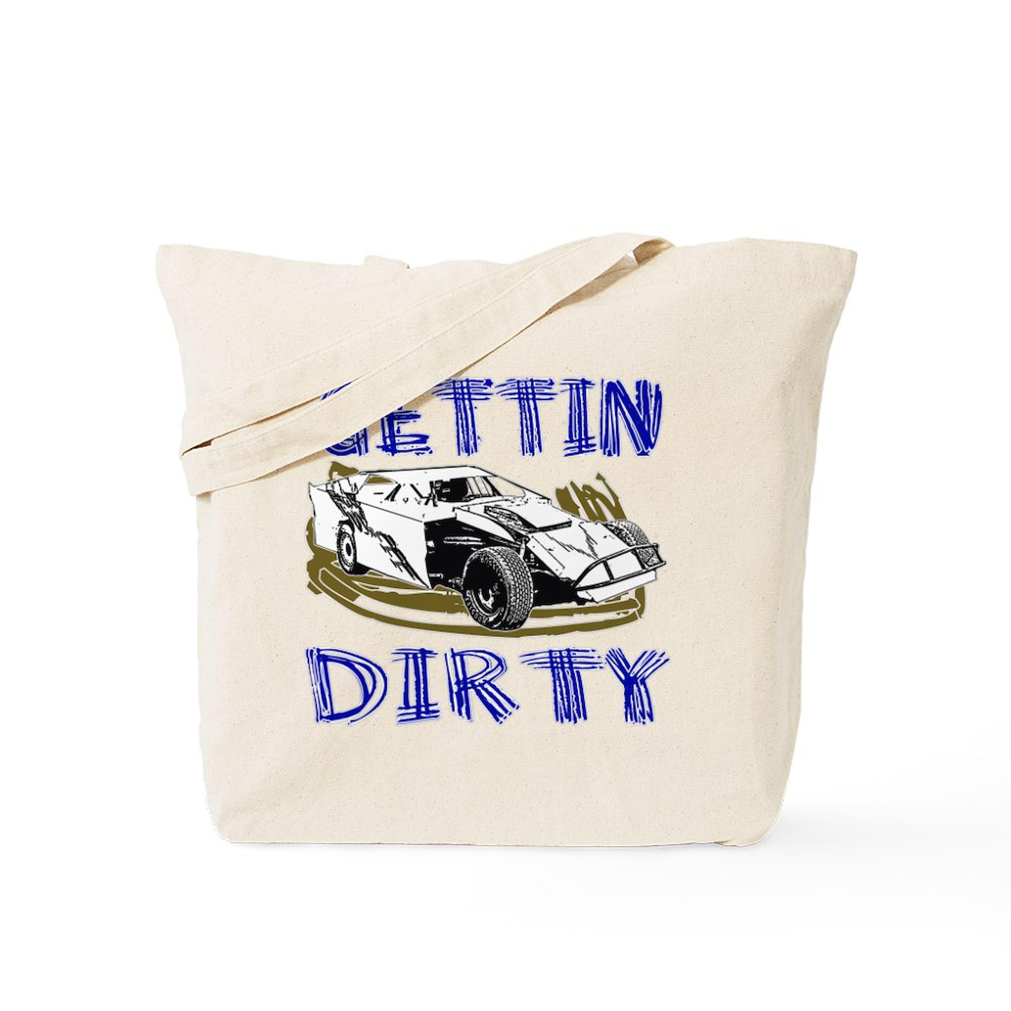 Gettin Dirty Dirt Modified Tote Bag - Eco-Friendly Natural Canvas Reusable Shopping Bag for Groceries, Beach & Daily Use