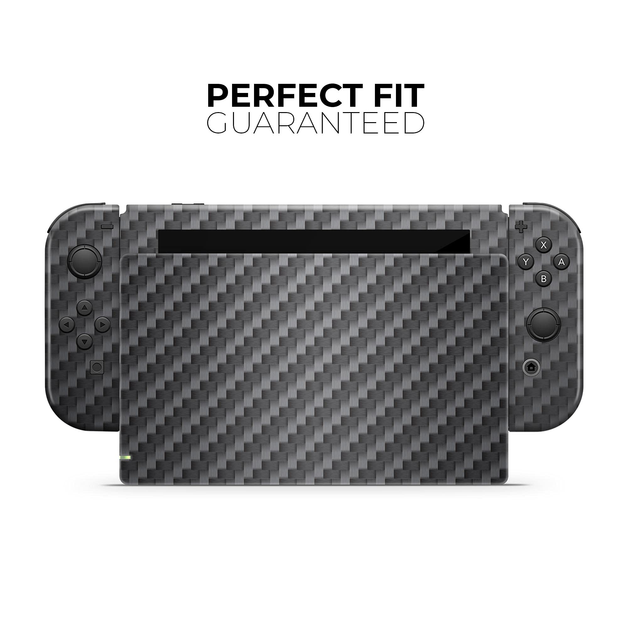 Nintendo Switch & Joy-Con Protective Vinyl Skin Cover - Scratch-Resistant, Removable Carbon Fiber Decal - Perfect for Gaming Protection & Customization - Ideal for Travel, Home Use & Gift Giving