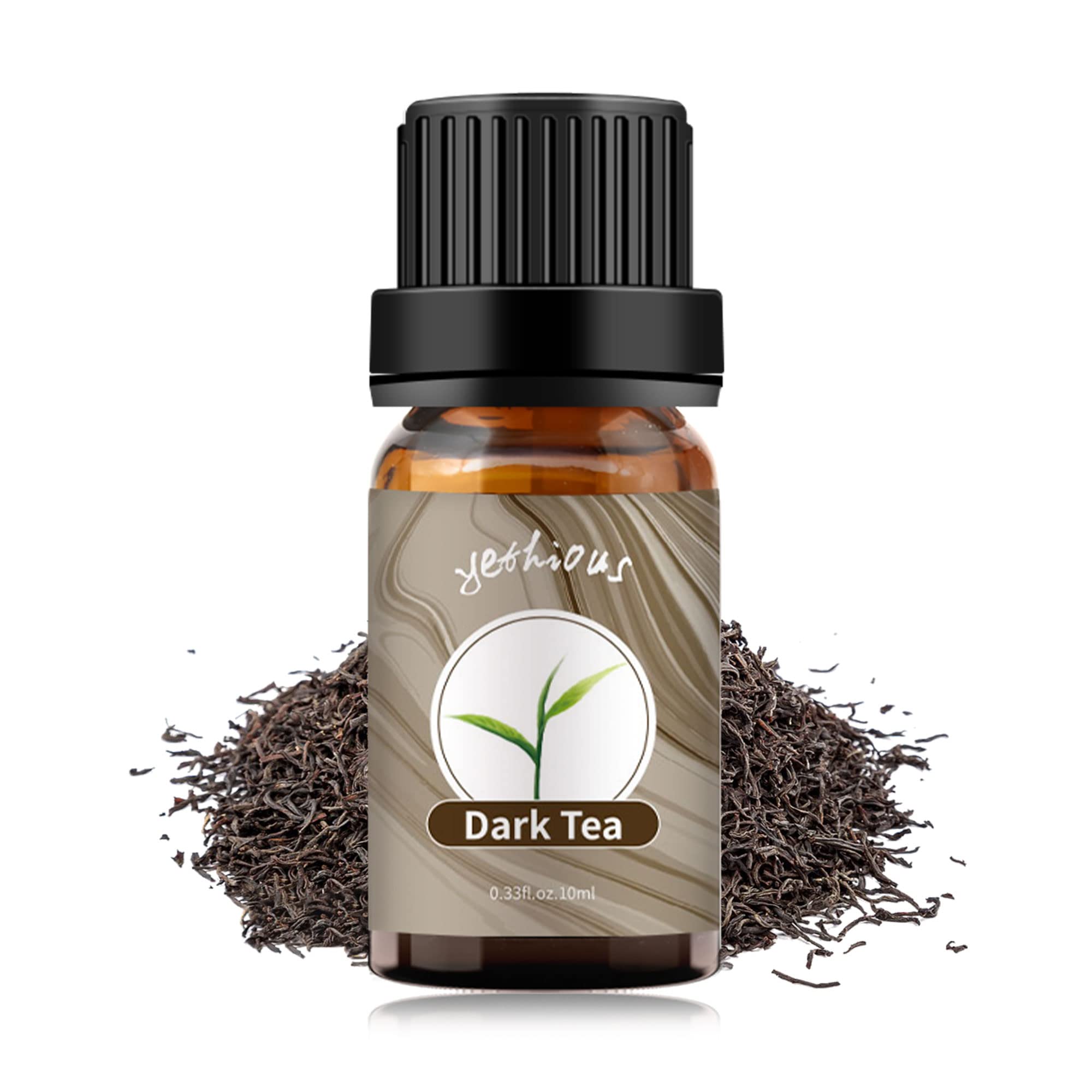Organic Dark Tea Essential Oil 10ml - Pure Aromatherapy Oil for Diffusers, Soap & Candle Making | Relaxing Tea Fragrance for Spa, Yoga & Home Wellness