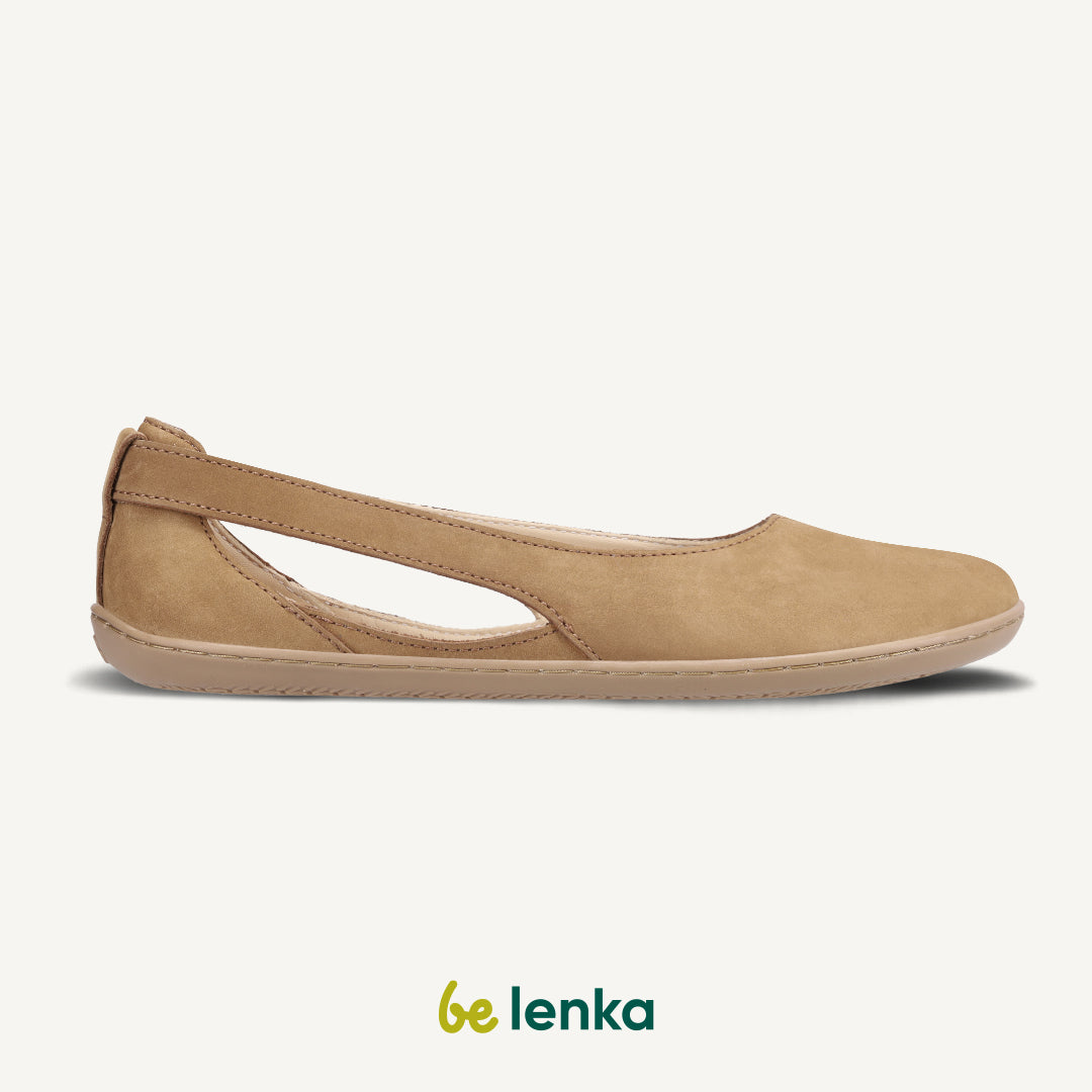 Ballet Flats Be Lenka Bellissima 2.0 Toffee Brown - Comfortable Women's Leather Shoes for Work, Travel & Everyday Wear