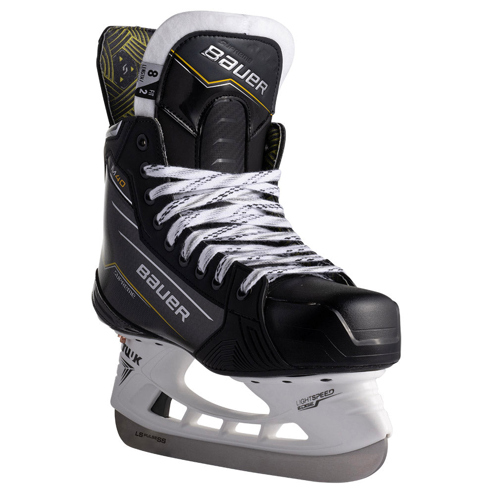 Bauer Supreme M40 Intermediate Ice Hockey Skates - Professional Performance for Youth & Adult Players - Perfect for Ice Rink, Hockey Practice & Competitive Games