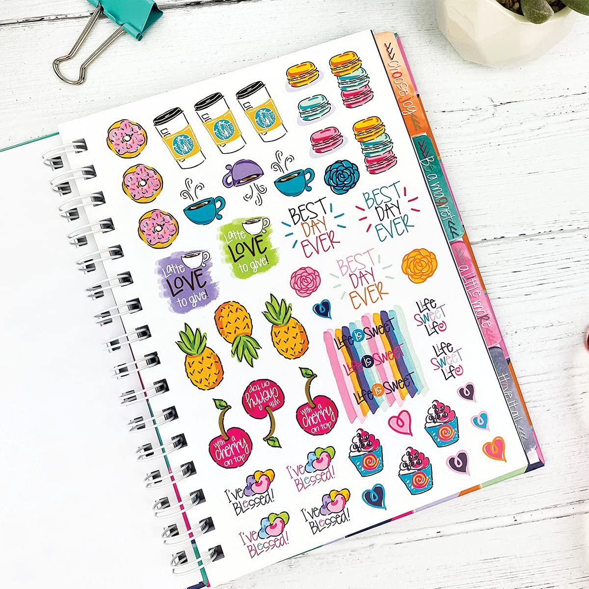 Denise Albright Gratitude Finder® 52-Week Undated Journal for Women, Teens & Girls - Self-Care Diary with 165 Hand-Drawn Stickers, Navy Gingham Design - Perfect for Daily Reflection, Mindfulness Practice & Gift Giving