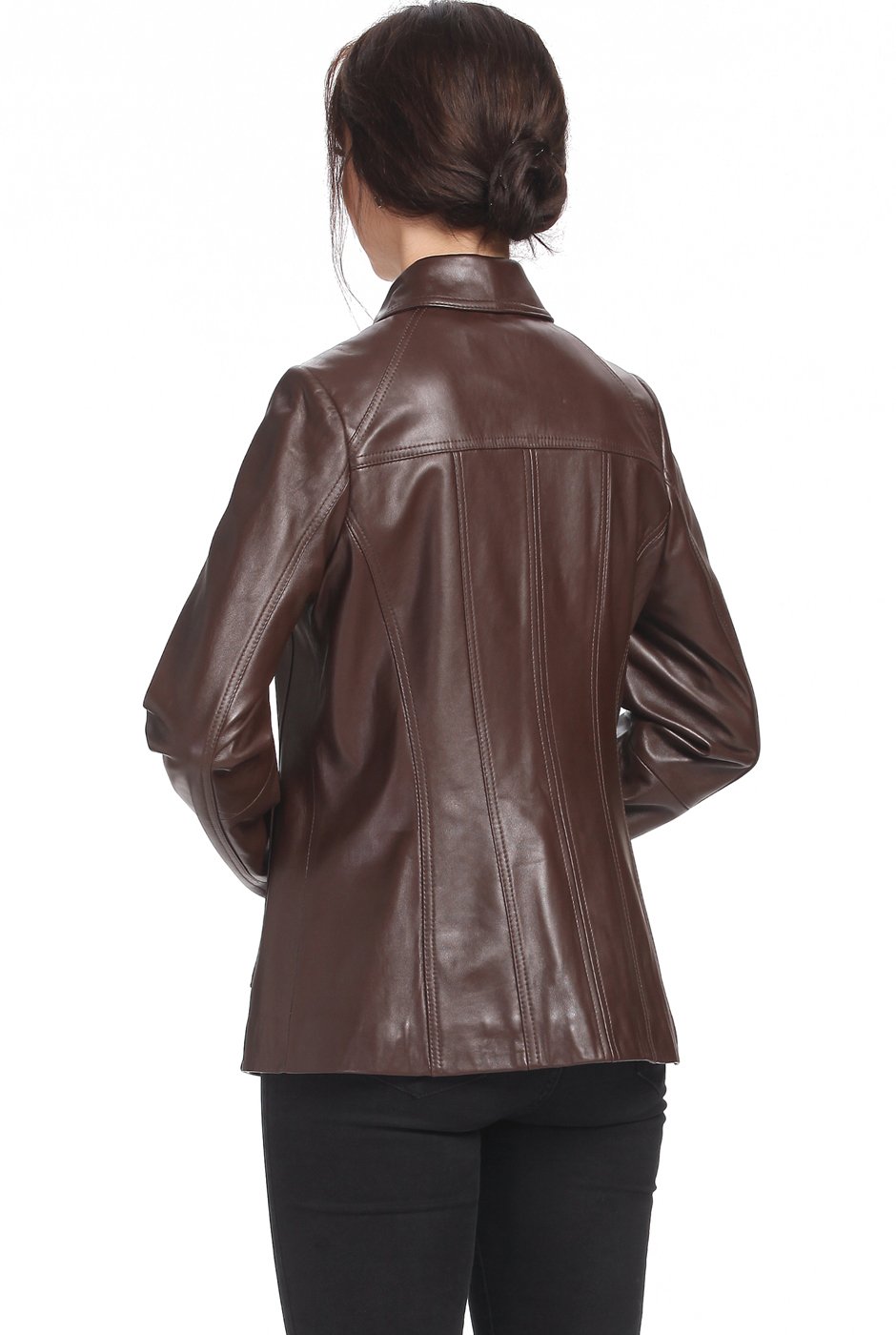 BGSD Women's Ellen Lambskin Leather Jacket - Genuine Soft Leather, Plus Size & Petite Options Available | Stylish Outerwear for Fall, Winter & Date Nights