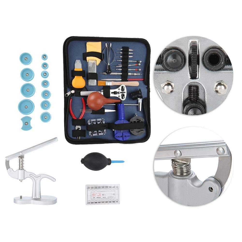 Professional Watch Repair Kit - Multifunction Watch Opener, Battery Replacement & Band Link Pin Removal Tool Set with Carrying Case | Perfect for Watchmakers, Jewelers & DIY Enthusiasts | Home, Workshop & Travel Use
