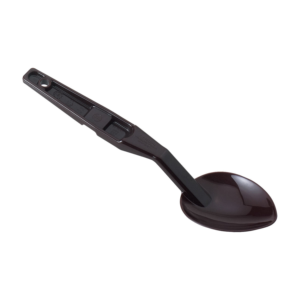 Cambro SPO11CW110 Camwear Solid Deli Spoon - 11 1/8 Inch Black Polycarbonate Serving Spoon for Delis, Restaurants & Catering - Heavy Duty, Dishwasher Safe Commercial Kitchen Utensil