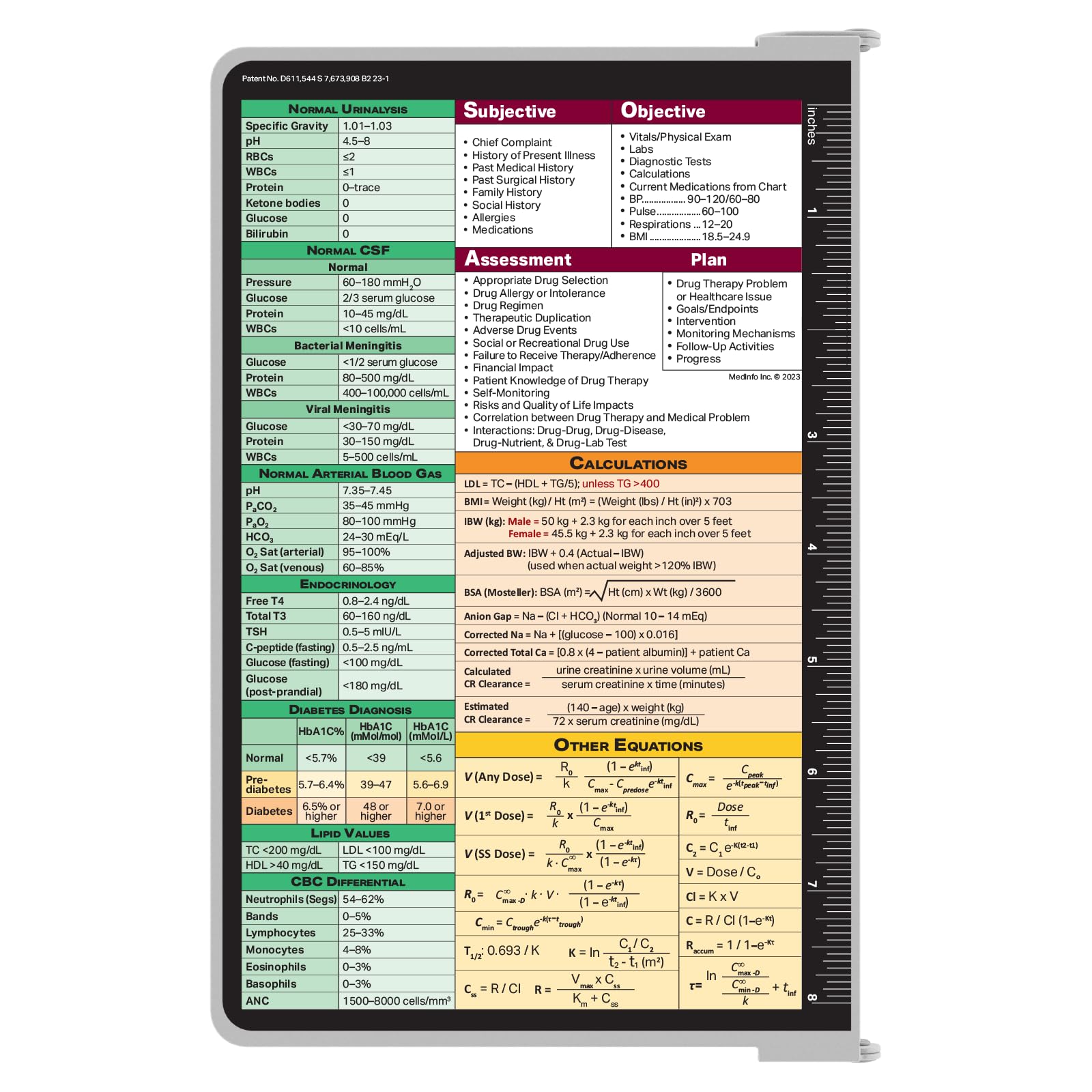 Whitecoat® Bi-Fold Pharmacy Clipboard - for Medical Professionals & Students