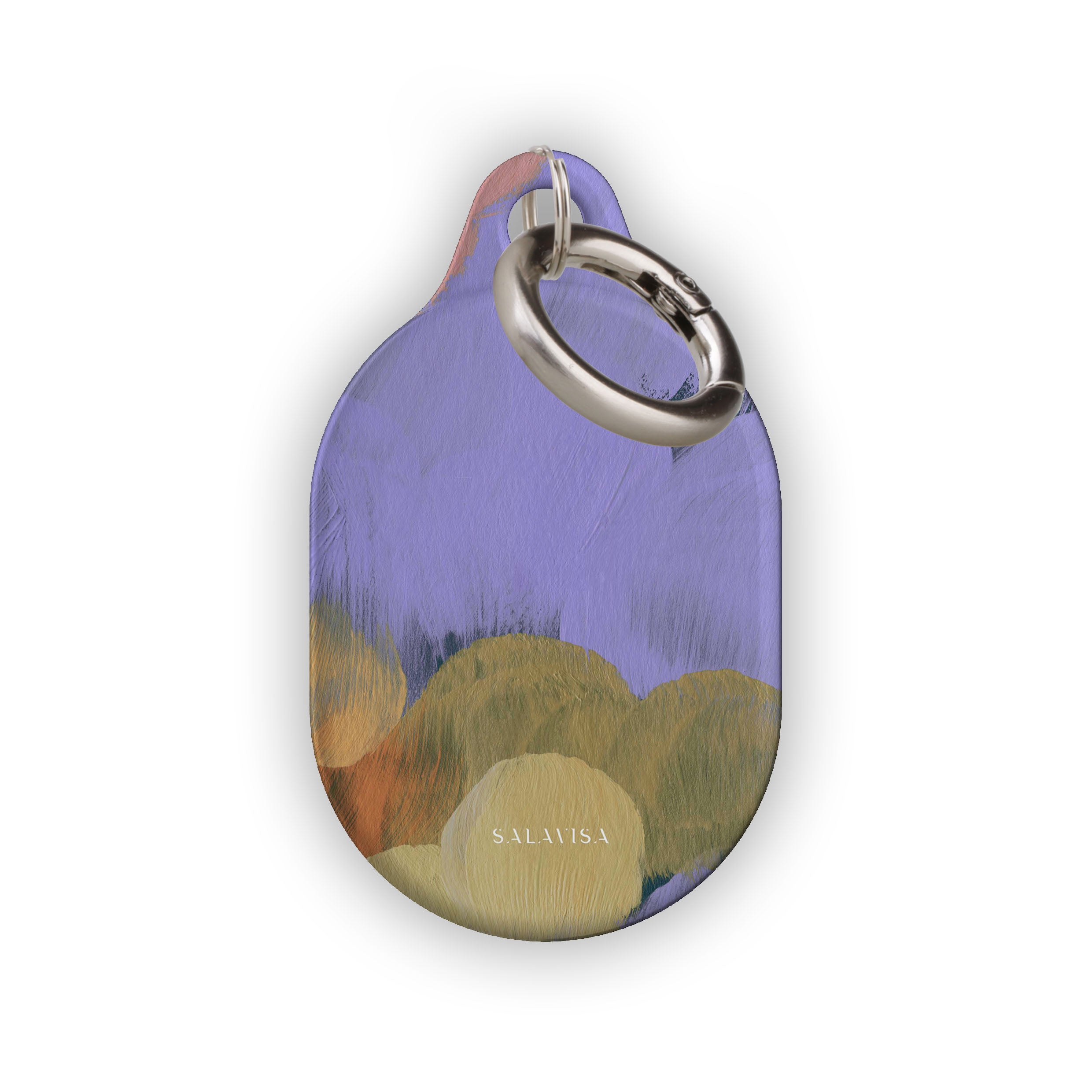 Spring Canvas AirTag Holder - Durable & Stylish Keychain for Apple AirTag - Perfect for Keys, Bags & Travel Accessories