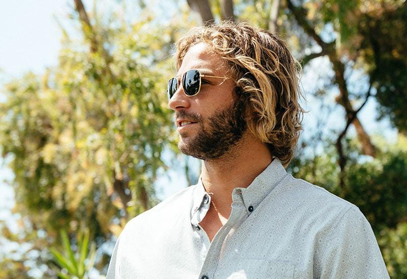 Mount Evans Sunglasses - Gold & Aviator Green Frame Polarized UV Protection - Perfect for Driving, Outdoor Sports & Fashion Accessories