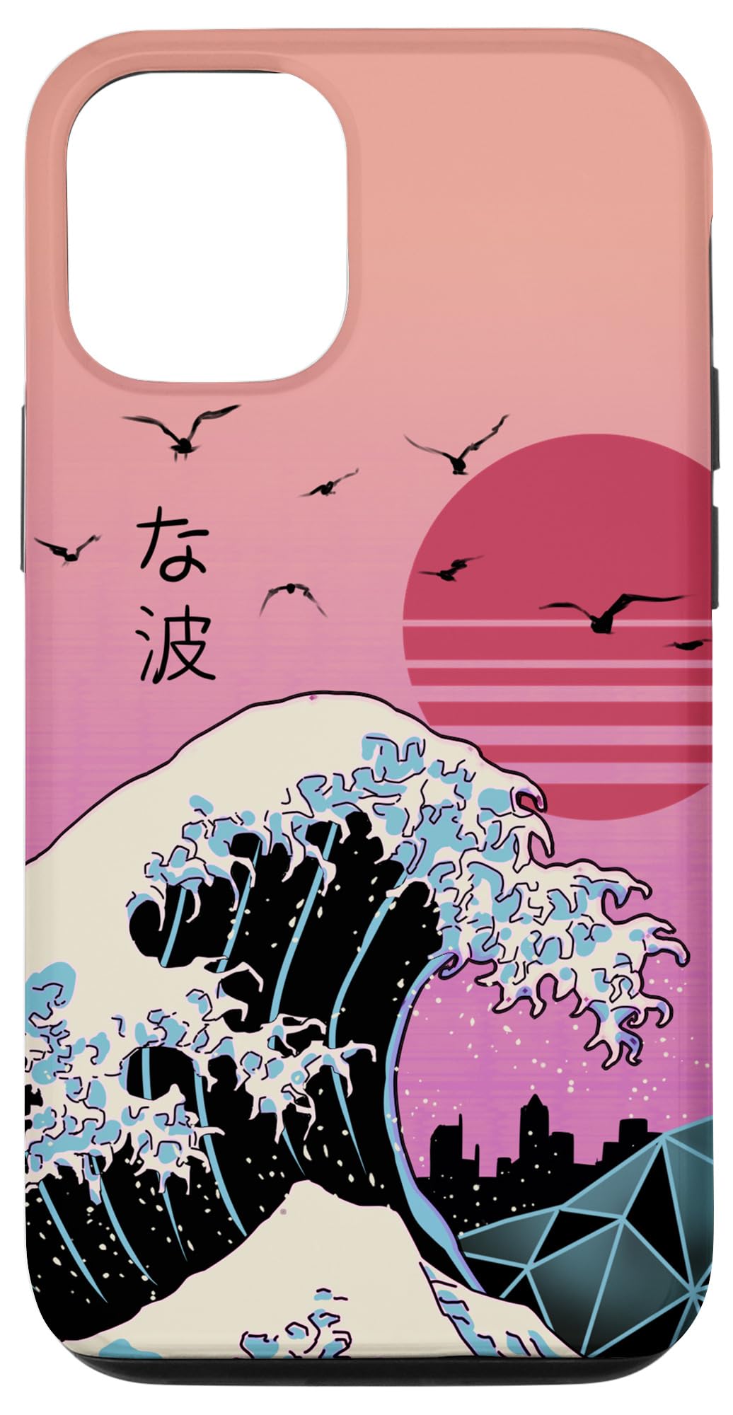 Vintage Retro Ocean Great Wave Kanagawa Japanese Anime iPhone 12/12 Pro Case - Perfect for Anime Fans, Otaku Culture & Unique Phone Protection