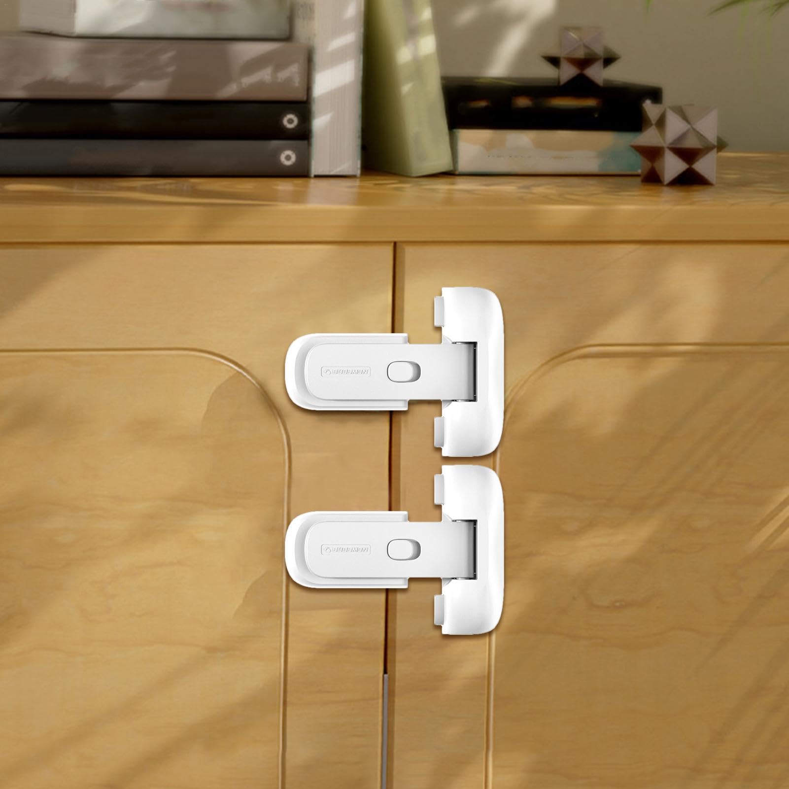 Child Proof Refrigerator Lock - Self-Adhesive Safety Latch for Refrigerator & Freezer Doors | Baby Proofing Home Appliance | Keep Kids Safe & Food Fresh | Ideal for Families with Toddlers & Young Children
