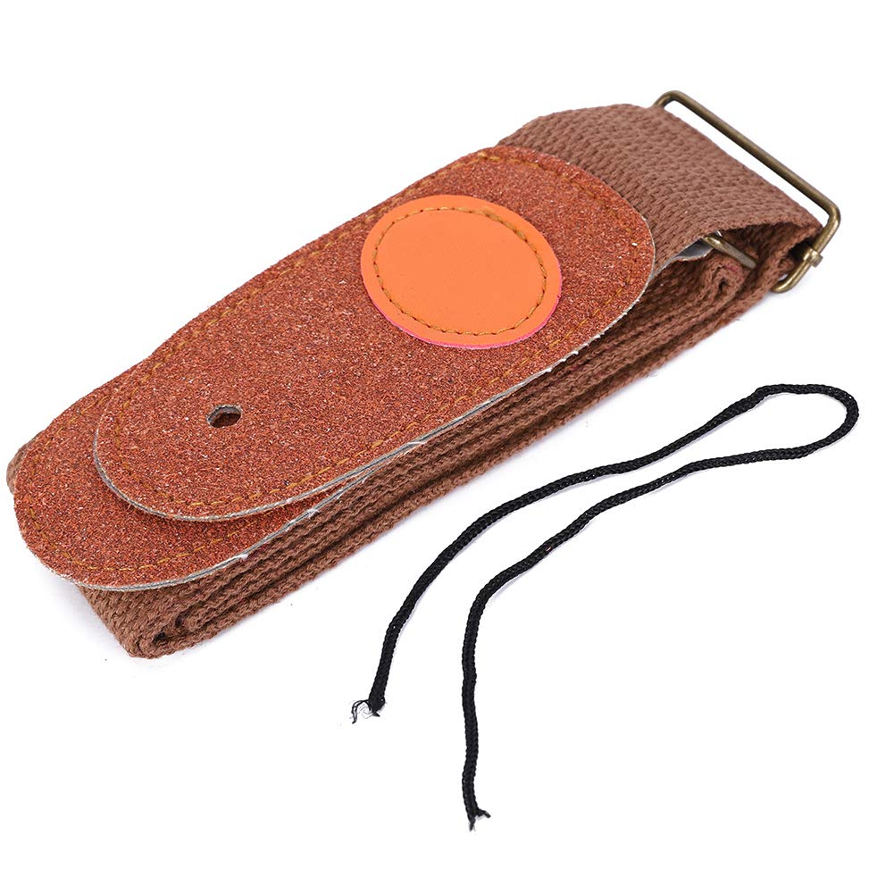 Comfortable Adjustable Cotton Woven Guitar Strap - 5 Colors (Coffee) | Perfect for Acoustic, Electric & Folk Guitars | Ideal for Performances, Practice & Travel
