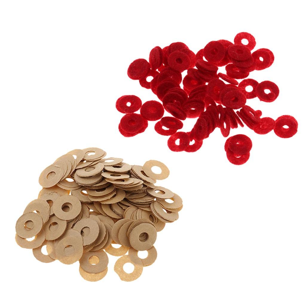 180Pcs 12mm Piano Front Rail Regulating Punchings Gasket Washers - Felt & Paper Repair Parts for Piano Maintenance & Tuning - Perfect for Piano Technicians & DIY Enthusiasts
