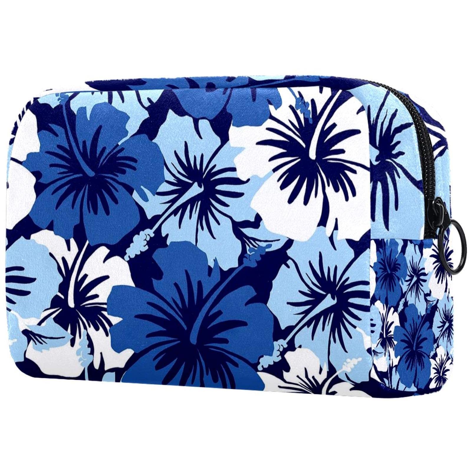 Waterproof Makeup Bag for Travel - Large Cosmetic Organizer with Brush Holder, Portable Makeup Case for Women | Perfect for Tiki Parties, Vacations & Daily Beauty Storage