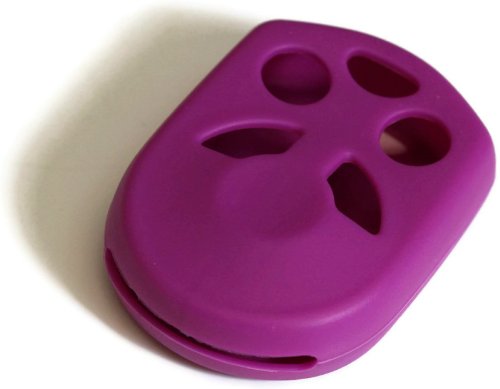 Durable Purple Silicone Key Fob Cover Case for Ford Fusion 2007-2012 - Smart Remote Protector, Anti-Scratch Keychain Holder (Perfect for Daily Use, Car Keys Protection & Easy Identification)