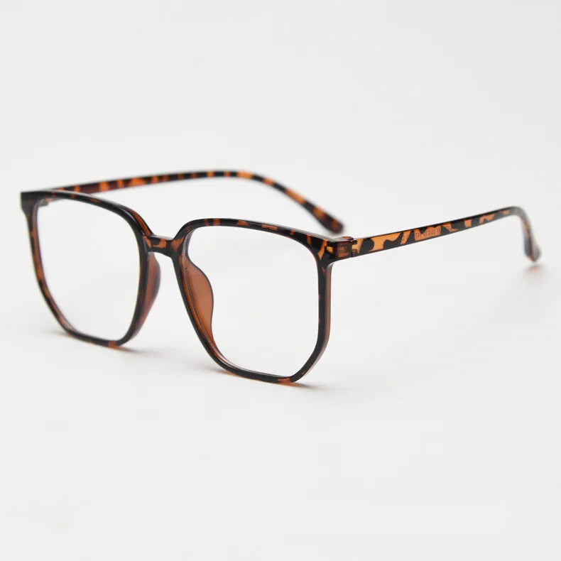 CCspace Unisex Full Rim Polygon Square TR90 Titanium Eyeglasses Frame 30833 - Lightweight & Durable for Work, Reading, and Fashion
