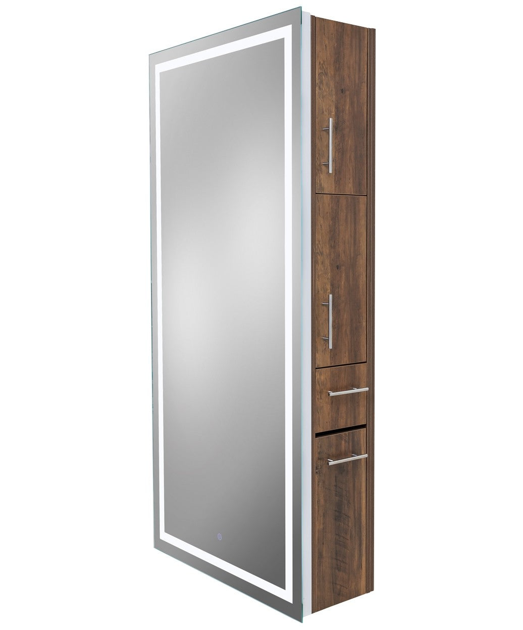 LUMINA Professional LED Salon Mirror with Storage - Vanity Makeup Mirror for Home & Salon Use - Perfect for Makeup Application, Hairstyling & Beauty Routines