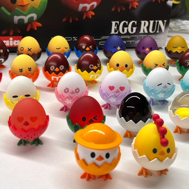 Egg Run Mini Figure Series Blind Box - Collectible Surprise Toys for Kids & Adults - Perfect for Gifts, Party Favors, and Display Collections