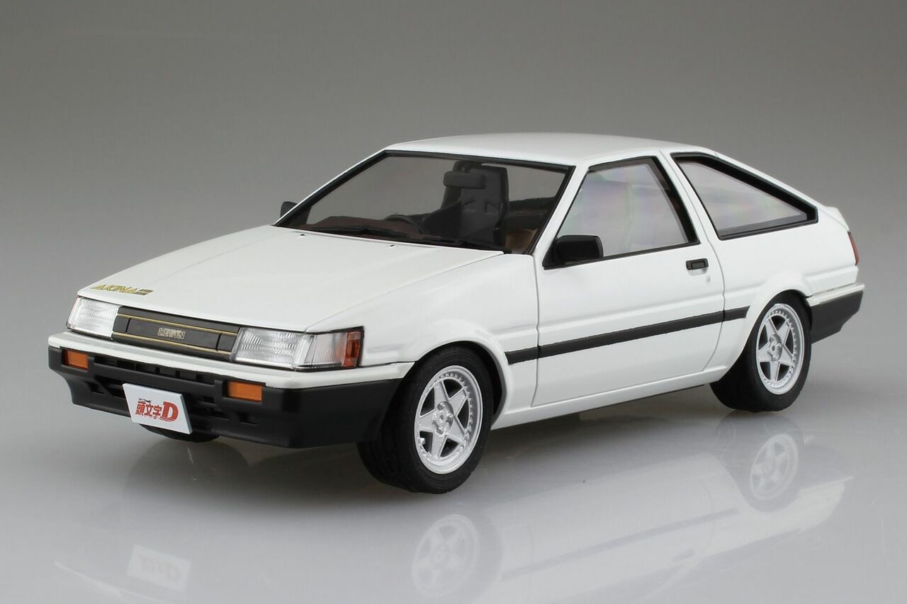 1/24 Scale Aoshima Initial D Itsuki Takeuchi Toyota AE85 Levin Model Car Kit - Perfect for Anime Fans & Car Enthusiasts, Great for Display & Collection