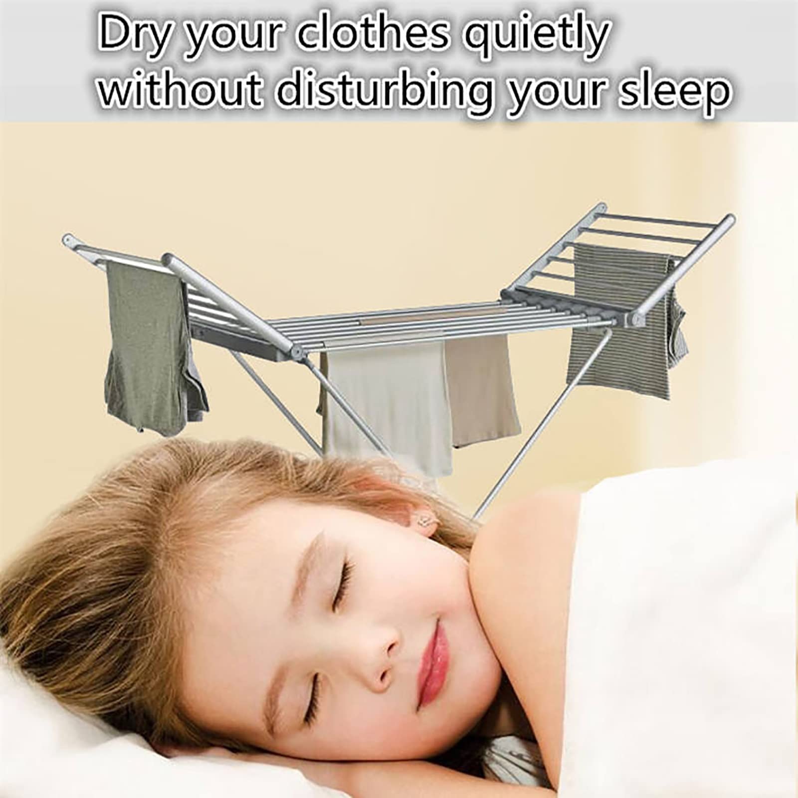 230W Electric Heated Clothes Dryer - Foldable Winged Indoor Airer with 20 Bars for Fast Drying | Perfect for Small Apartments, Laundry Rooms & Winter Clothes Drying