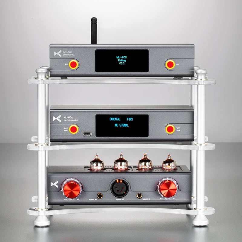 xDuoo MU 604 High Performance DAC with Dual ES9038Q2M Chips - Supports DSD256 & 32bit/768kHz - Perfect for Audiophiles & Home Audio Systems