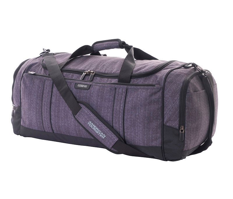 American Tourister 50864 Duffle Bag - Gun Metal Color for Travel, Gym & Sports - Durable & Spacious Carry-On Luggage
