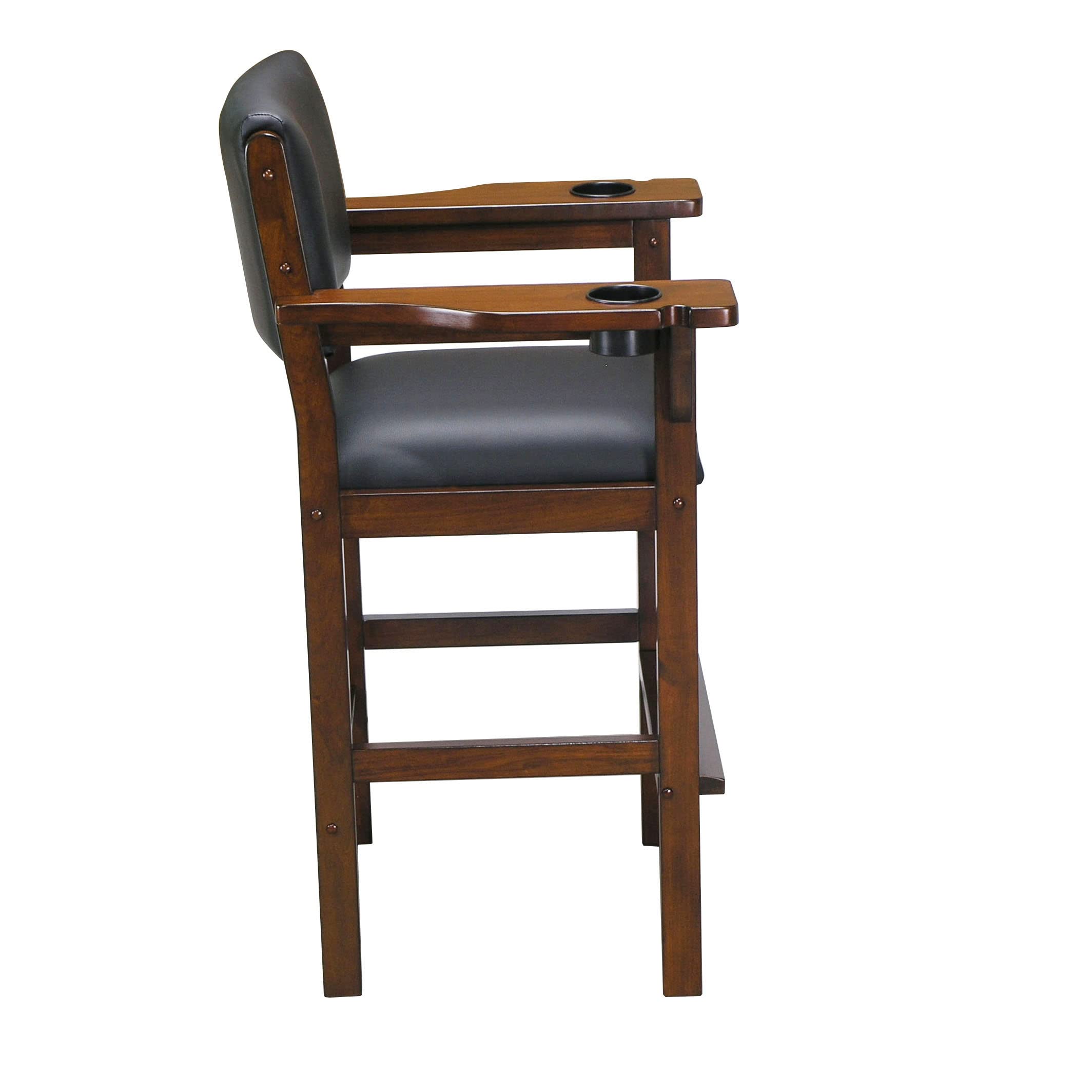 Premium Chestnut Pool Table Chair - Durable & Comfortable Billiards Seating for Game Rooms, Bars, and Man Caves - Perfect for Relaxing & Watching Games