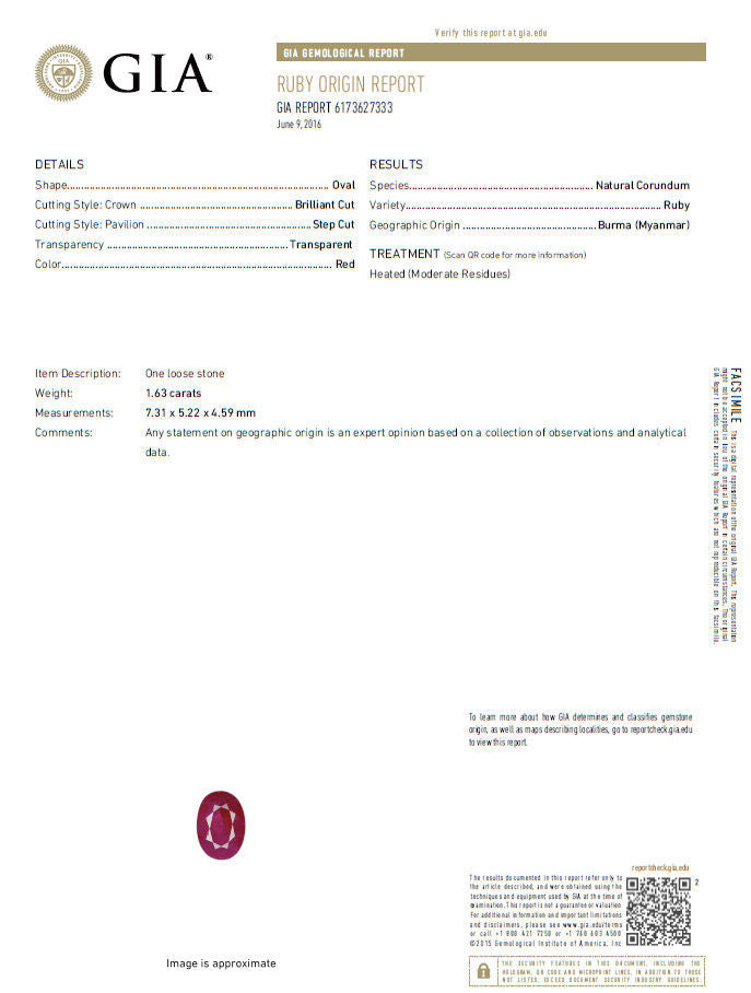 GIA Certified 1.95 Carat Natural Ruby and Diamond Ring in 18K Gold - Vivid Red Gemstone Engagement Ring for Women, Perfect for Weddings, Anniversaries, and Special Occasions