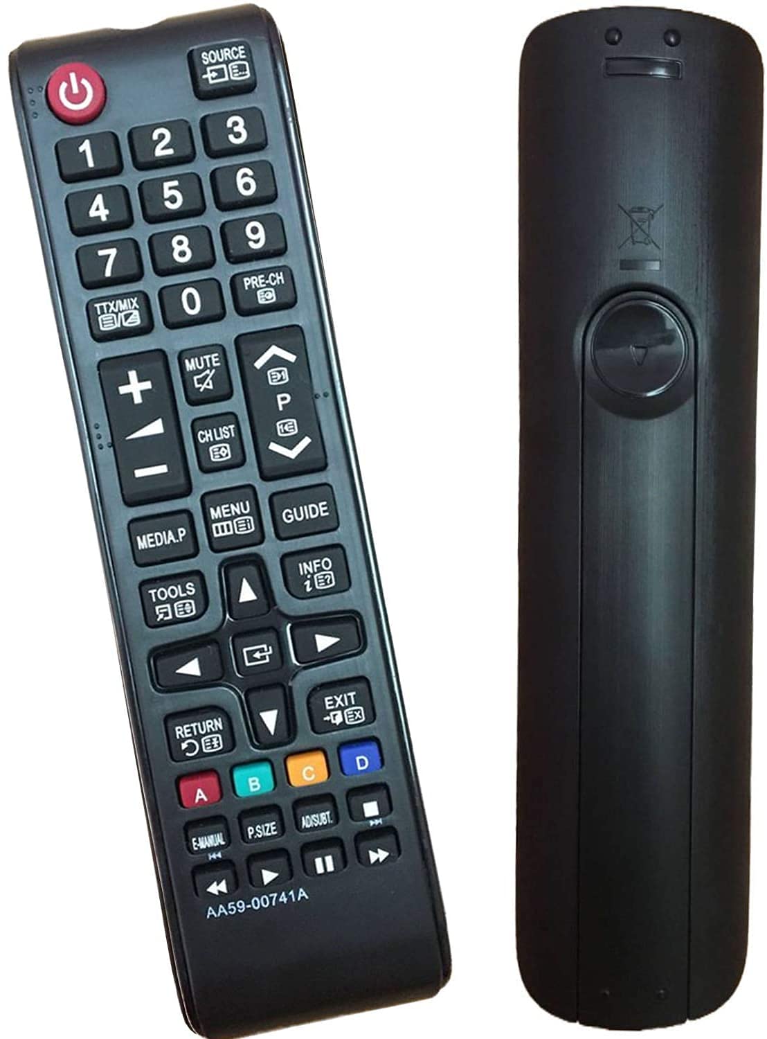 Samsung Smart TV Remote Control Replacement AA59-00741A - Compatible with Samsung TVs, No Setup Required - Perfect for Living Room, Bedroom & Home Theater Use