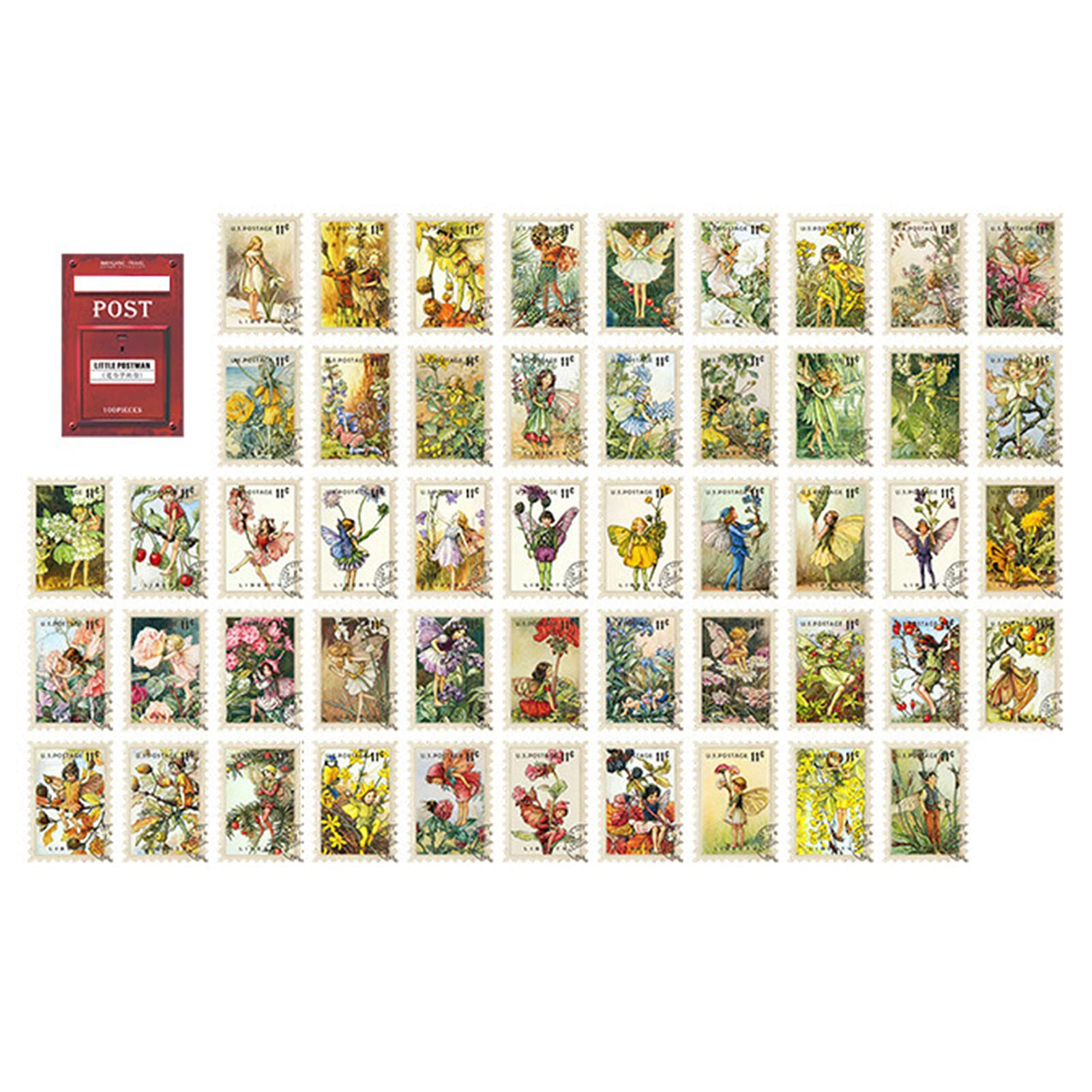 YESBAY Scrapbooking Stickers - 100 Sheets of Themed Phone Stamps, Long Lasting & Attractive for DIY Crafts, Journaling, and Gift Wrapping