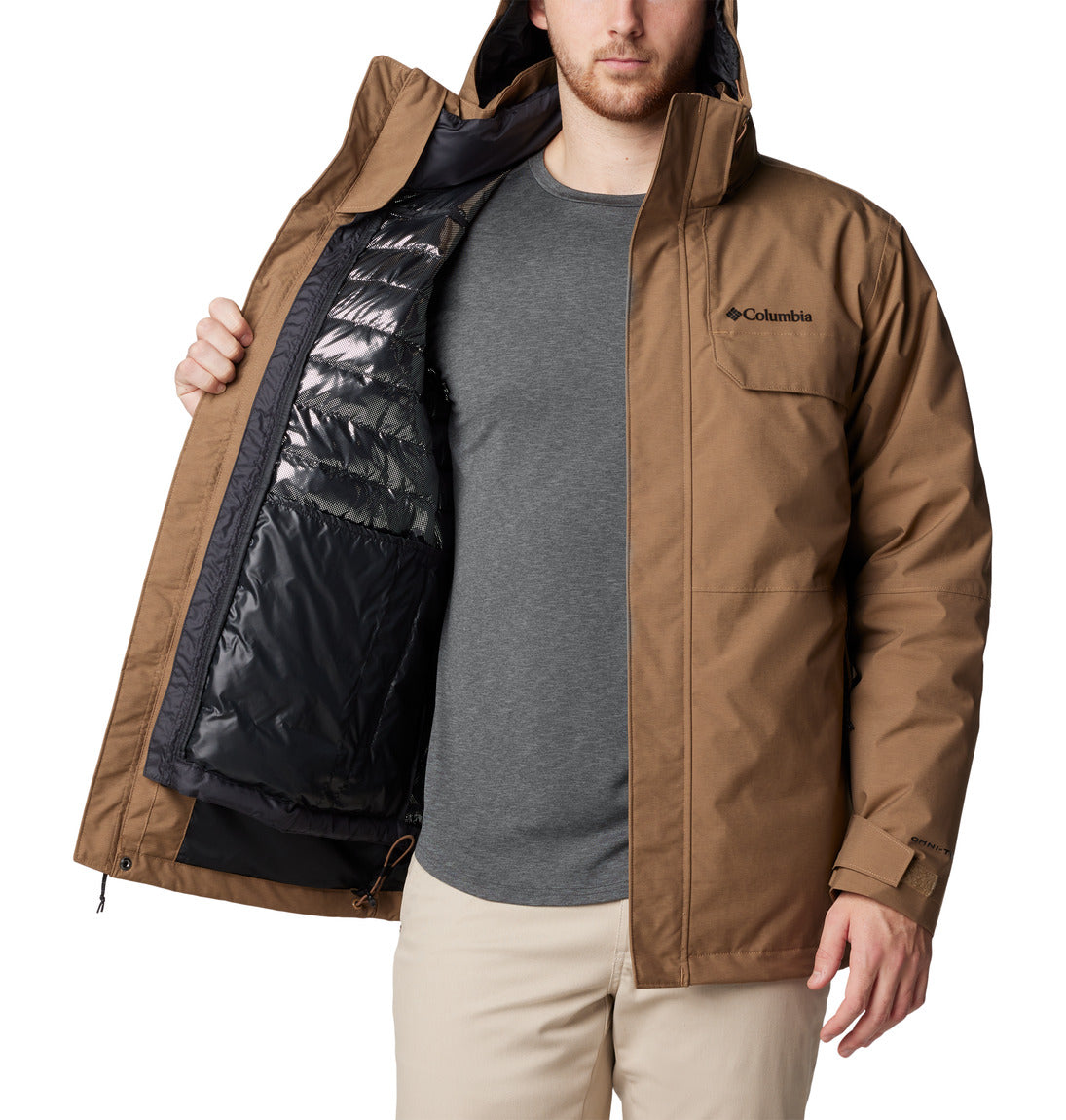 Columbia Men's Cloverdale II Interchange Jacket - 3-in-1 Waterproof Ski Jacket for Hiking, Camping & Winter Outdoor Activities