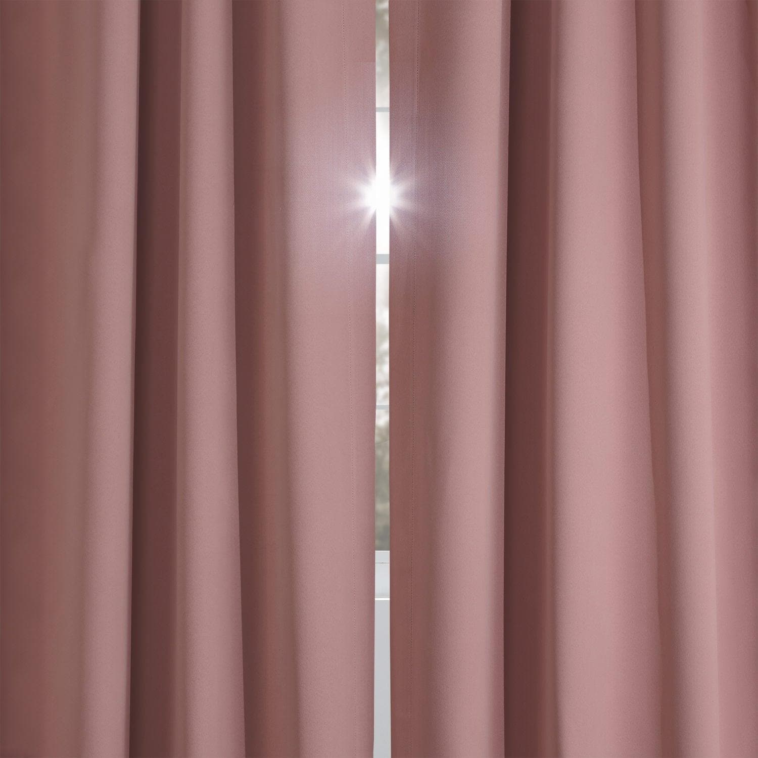 Fresco Blush Blackout Curtains for Bedroom - Light Blocking Thermal Insulated Window Drapes for Better Sleep & Energy Efficiency | Perfect for Nursery, Living Room & Home Theater