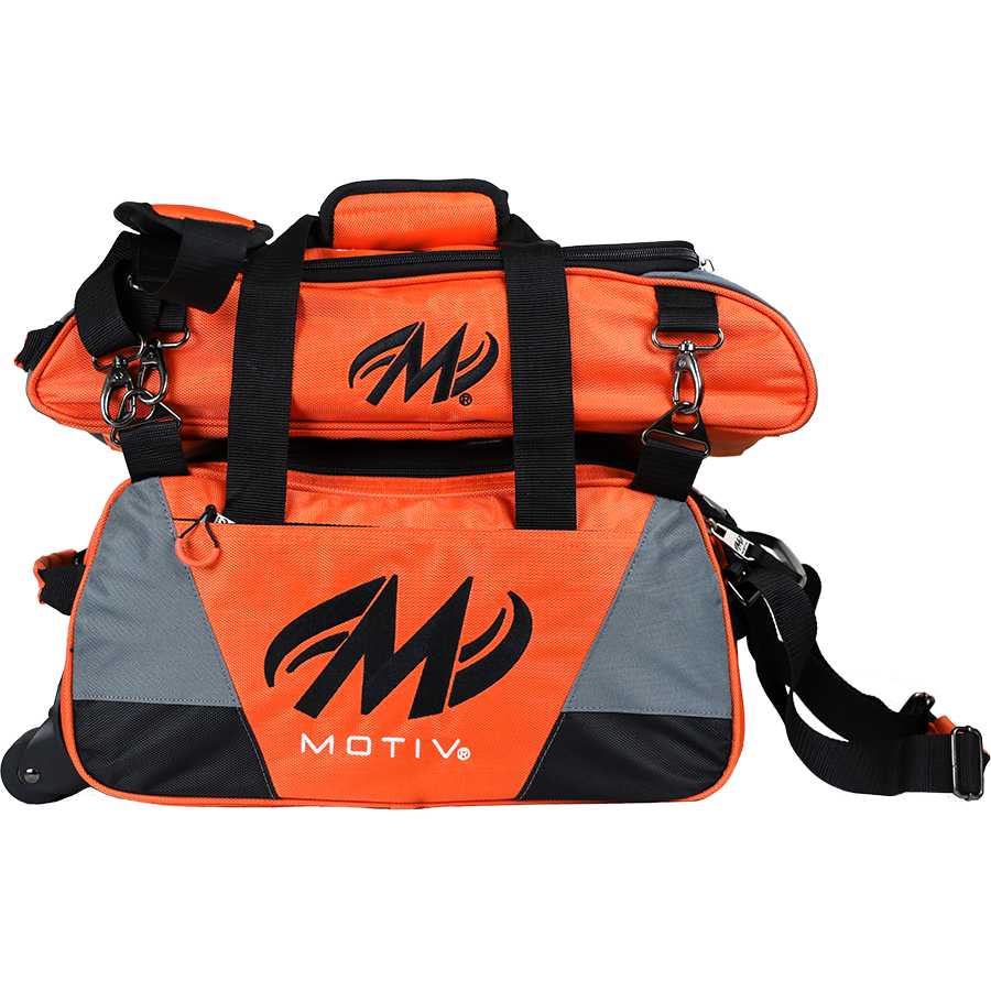 Motiv Ballistix Shoe Bag in Tangerine Orange | Durable Bowling Shoe Storage | Perfect for League Play & Tournament Travel