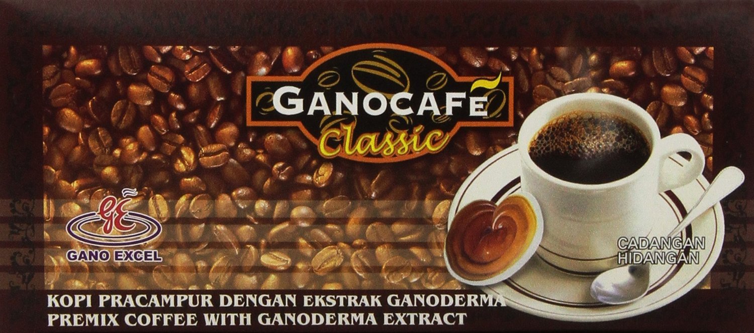 10 Boxes Gano Excel Ganocafe Classic Black Coffee with Ganoderma Extract - Premium Instant Coffee for Energy & Wellness | DHL Express Shipping | Perfect for Office, Home & Travel