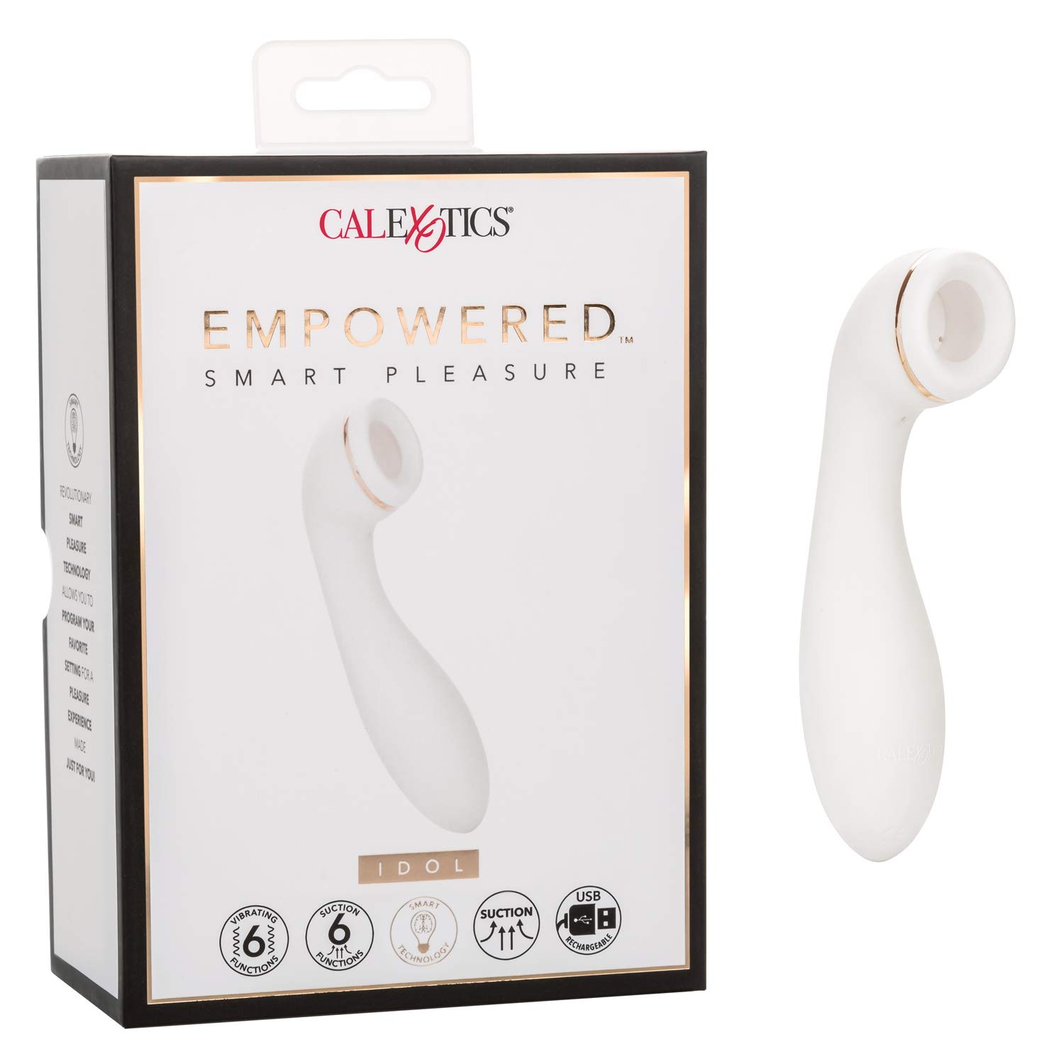 CalExotics SE-0628-15-3 Empowered Smart Pleasure Idol - Premium Adult Toy for Women | Discreet & Rechargeable G-Spot Vibrator | Perfect for Solo Play & Couples Intimacy