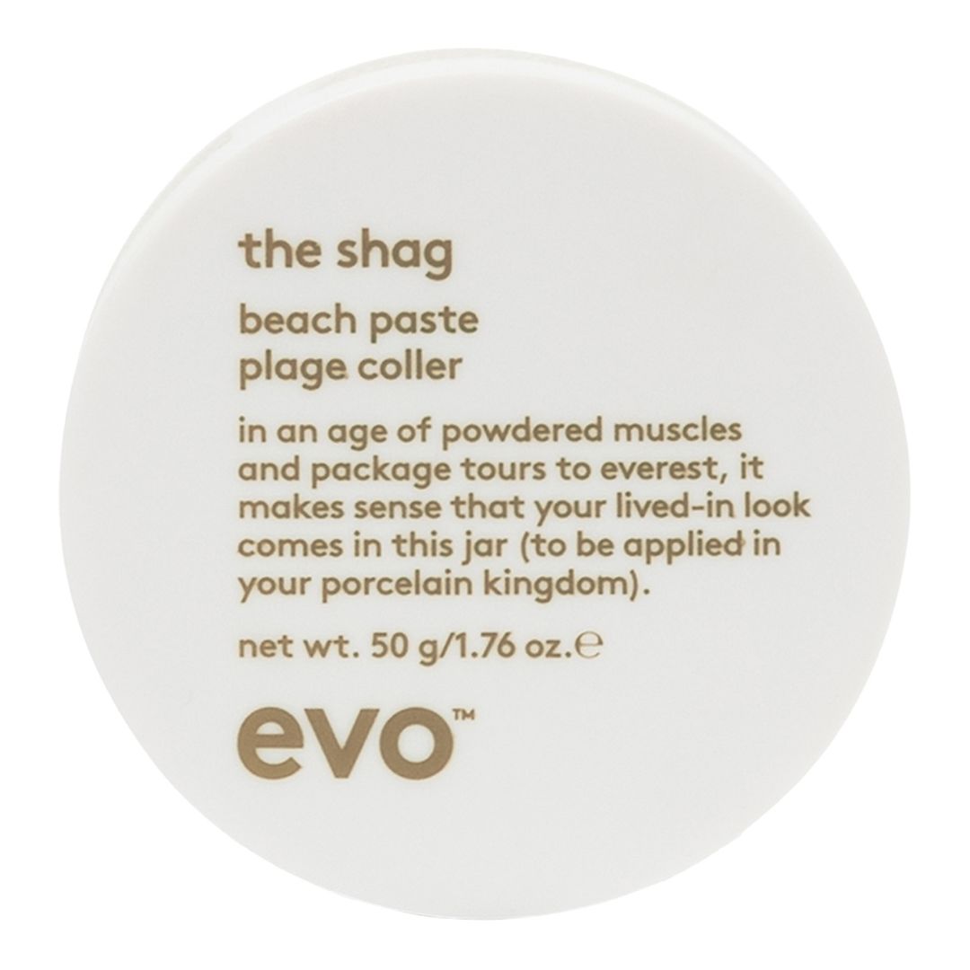 Evo The Shag Beach Paste 50g - Texturizing Hair Wax for Beachy Waves & Volume - Perfect for Surfers, Summer Styles & Everyday Messy Looks