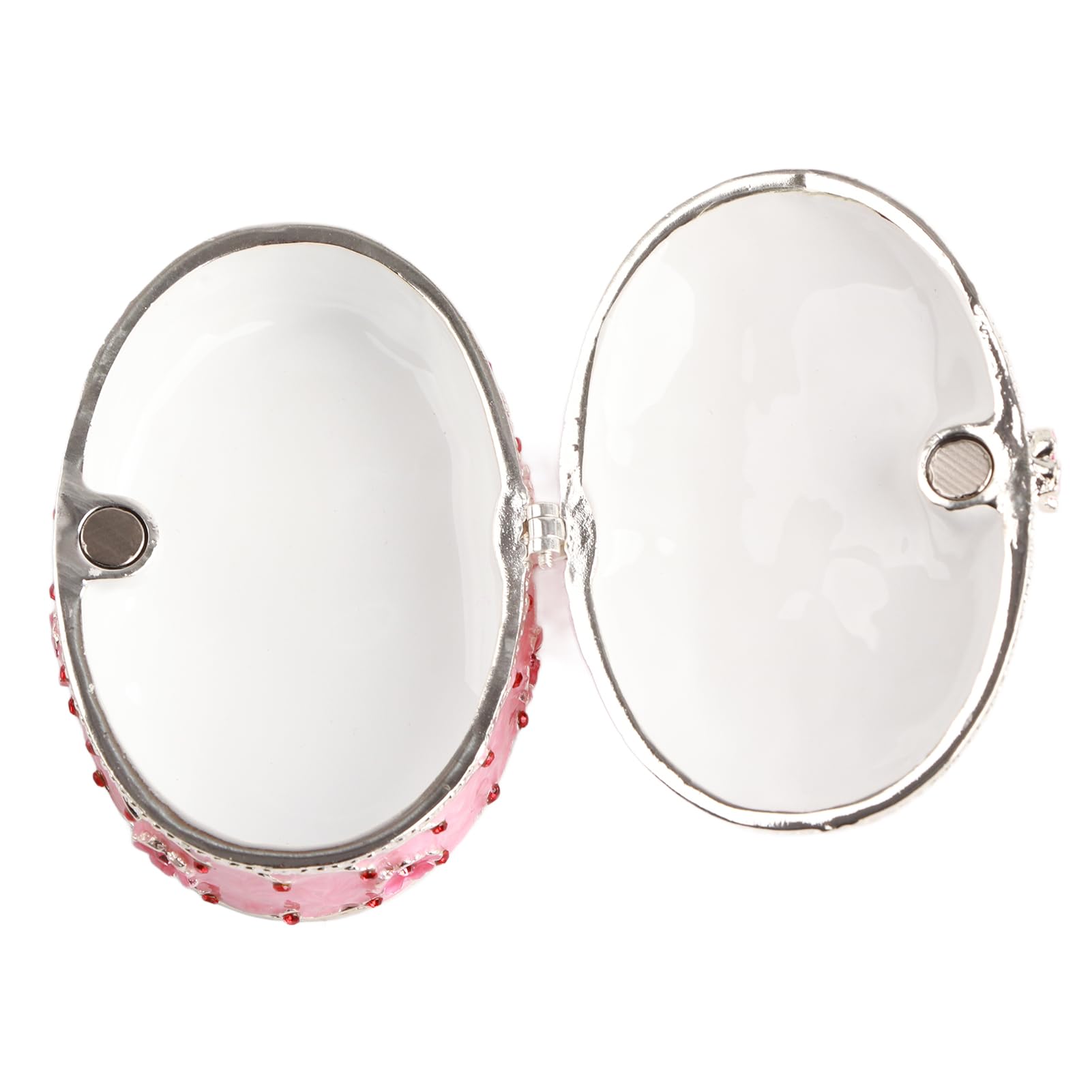 Exquisite Cherry Blossom Enamel Jewelry Box - Floral Trinket Storage & Home Decor for Women | Perfect Gift for Birthday, Wedding, Anniversary | Great for Dresser, Vanity & Bedroom Organization