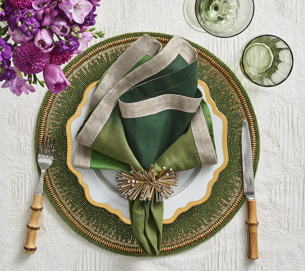 Premium Enamel Placemats Set of 4 - Elegant & Durable Table Mats for Dining, Kitchen, Parties & Home Decor - Waterproof & Heat Resistant