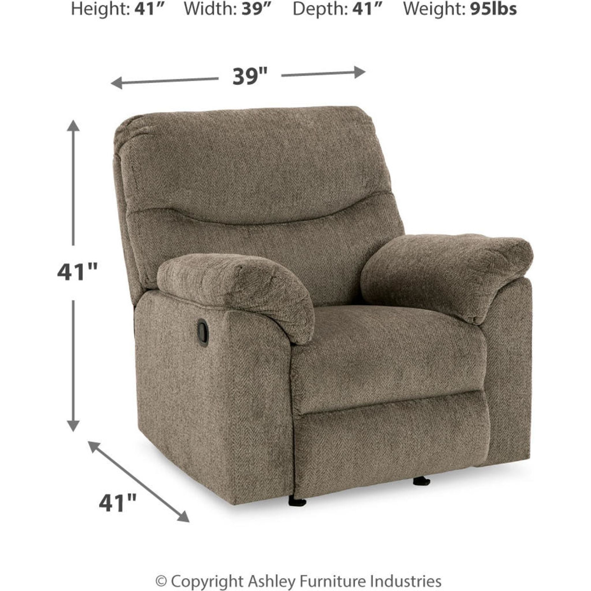 Alphons Rocker Recliner Chair - Comfortable Rocking and Reclining Living Room Furniture for Relaxation | Perfect for Nursing, Reading, and Watching TV