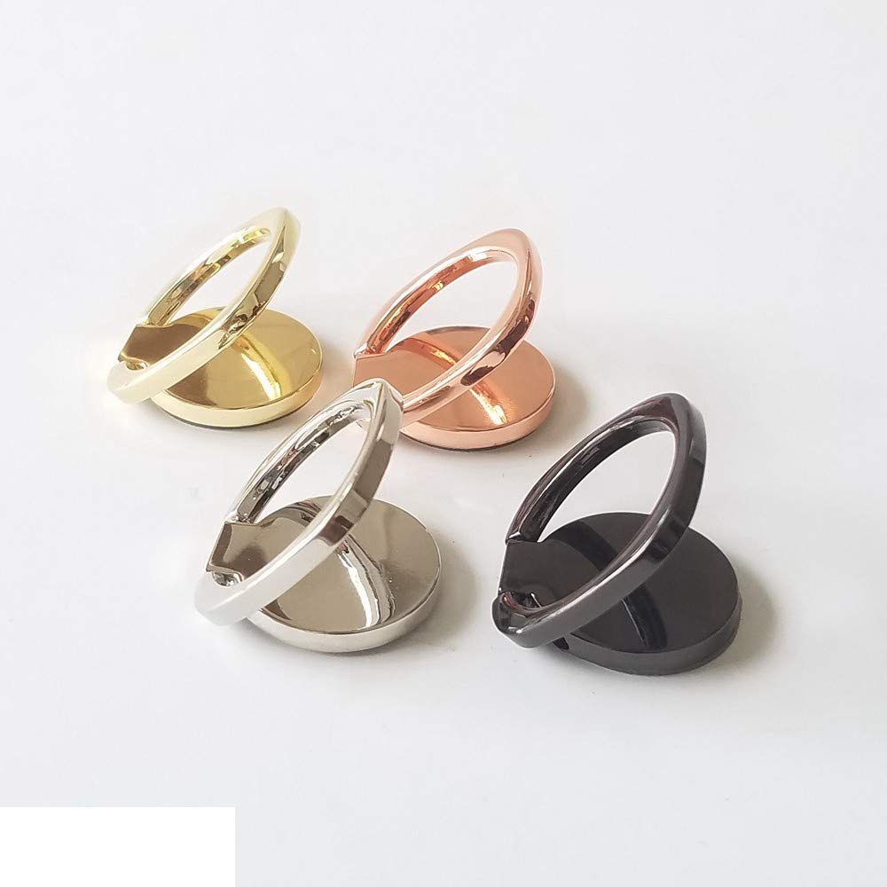 360° Rotating Adjustable Phone Ring Holder - Gold Metal Phone Grip Stand for iPhone, Samsung & Smartphones - Perfect for Selfies, Gaming & Hands-Free Use