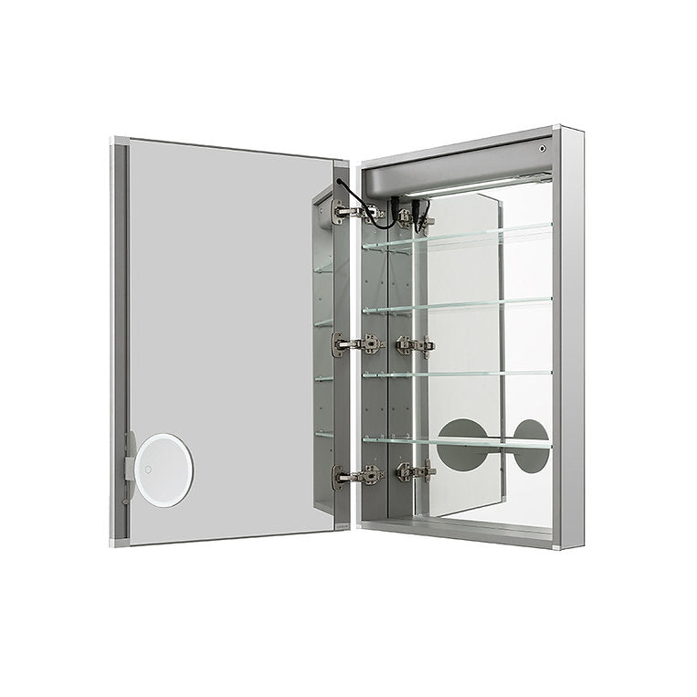 Aquadom Signature Royale 24x30 LED Lighted Medicine Cabinet with Adjustable Hinge (Left/Right Opening) - Perfect for Bathroom Vanity, Modern Home Decor & Space-Saving Storage Solution