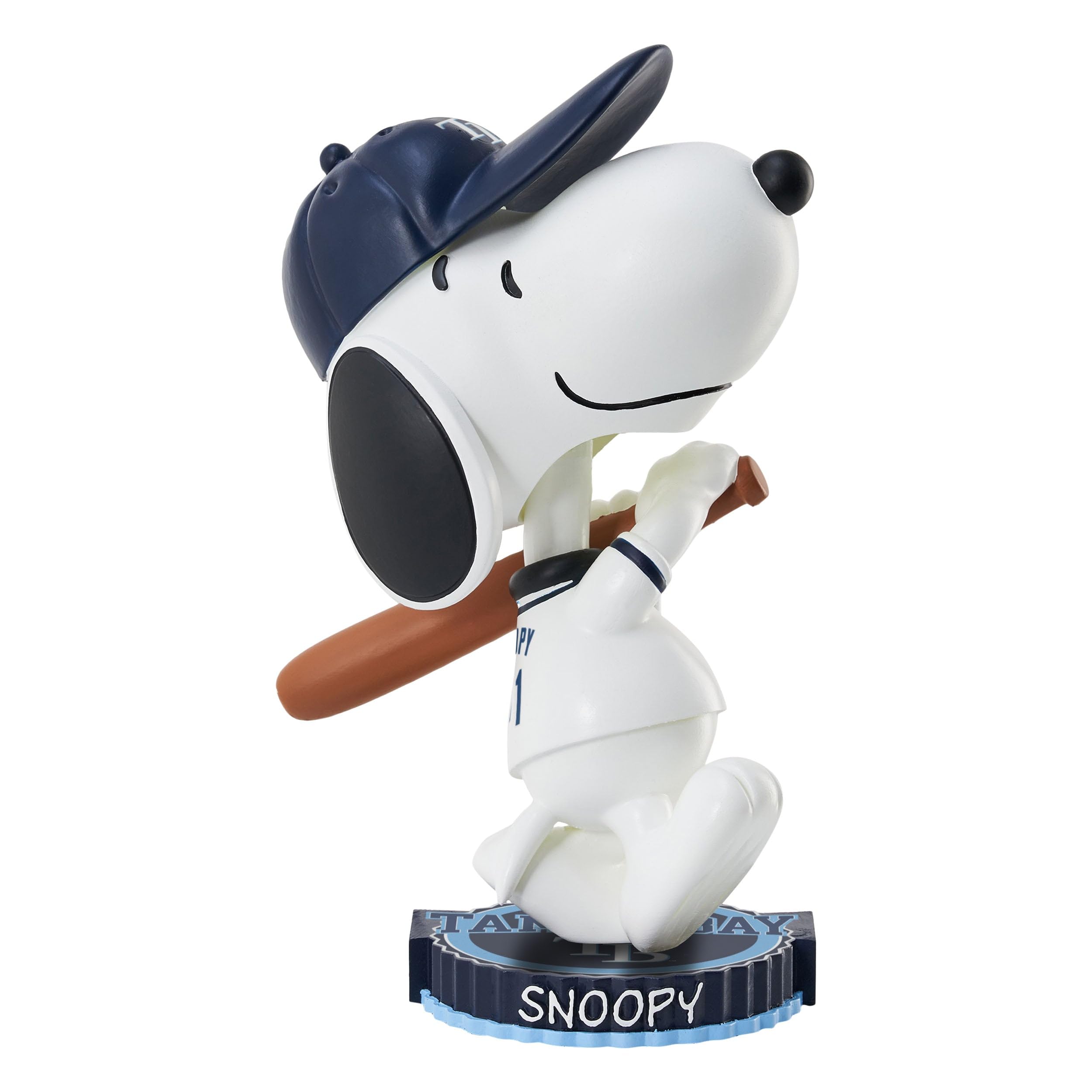 Snoopy Tampa Bay Rays 2023 Peanuts Bighead Bobblehead - MLB Baseball Collectible for Fans & Home Decor