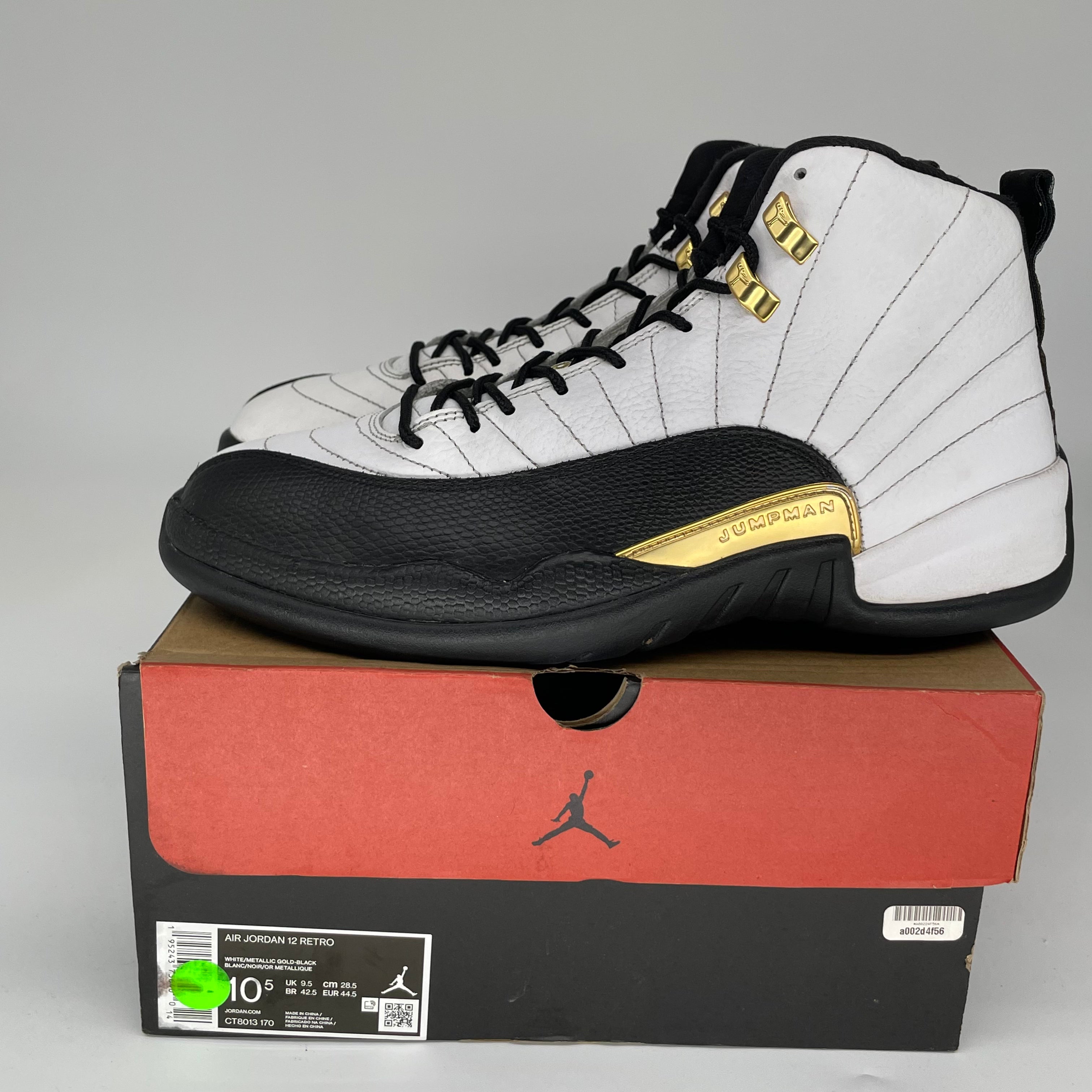 AIR JORDAN 12 ROYALTY TAXI Men's Basketball Shoes Size 10.5 - CT8013-170 | Retro Sneakers for Streetwear & Casual Outfits