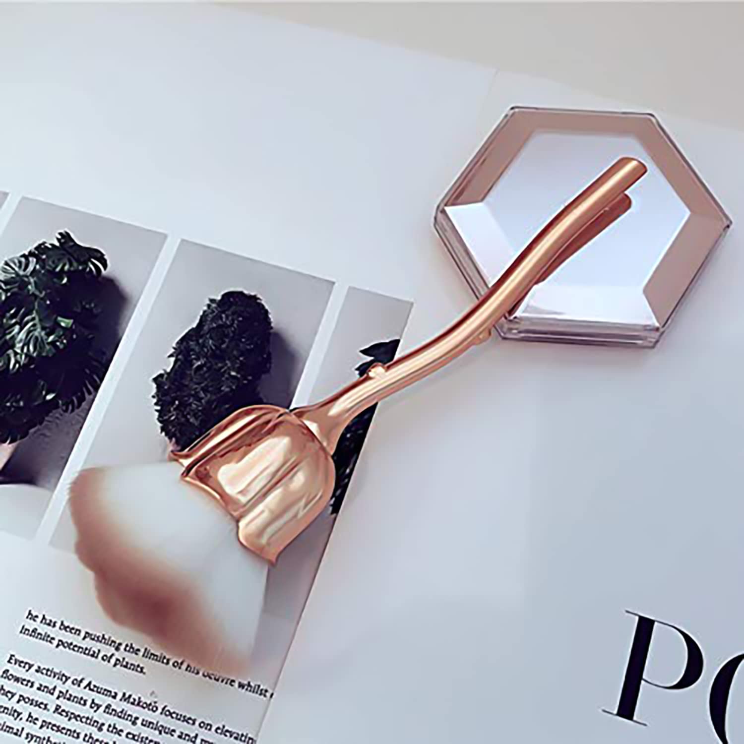 **DANNEASY 2-Piece Nail Dust Brush Set - Large Nail Powder Brush & Makeup Blush Brush for Nail Art Cleaning & Professional Manicure Tools | Perfect for Salon, Home Use & DIY Nail Care**