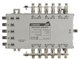 5x12 Multiswitch Evo V5 - UK Plug Type for Satellite TV & Digital Signal Distribution - Perfect for Home & Office AV Setups