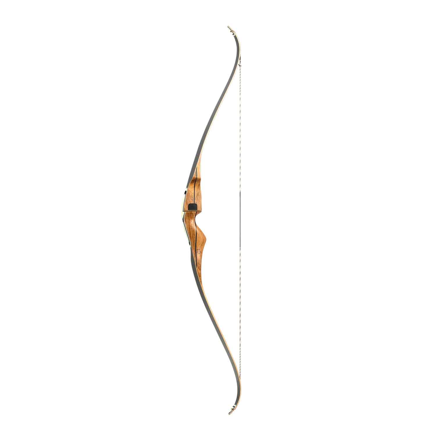 Bear Kodiak Hunter One Piece Recurve Bow - Shedua/Gray Wooden Hunting Bow | Perfect for Target Practice, Bowhunting & Outdoor Adventures