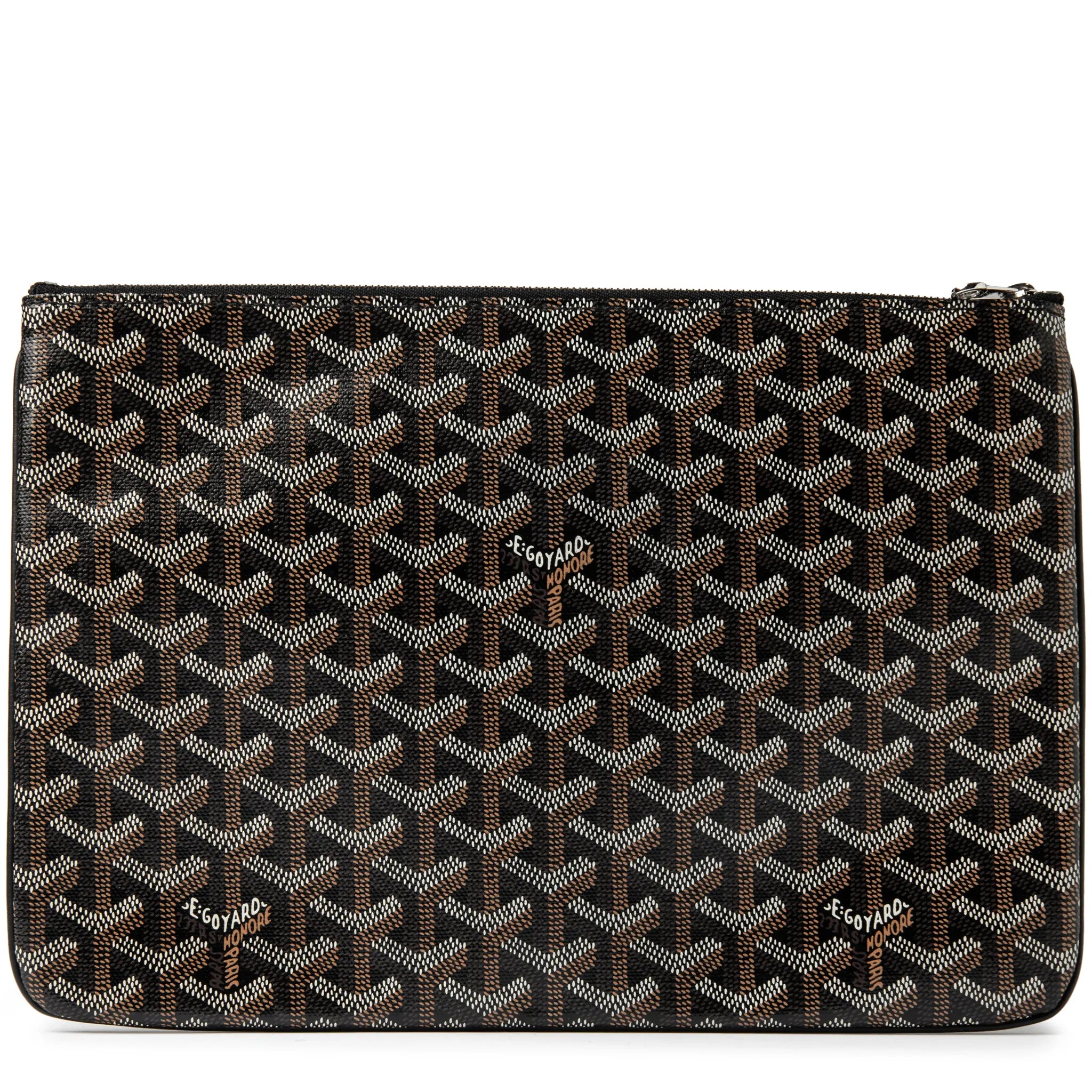 Goyard Senat Pouch MM Black Crossbody Bag for Women - Luxury Leather Handbag for Travel, Work & Everyday Use