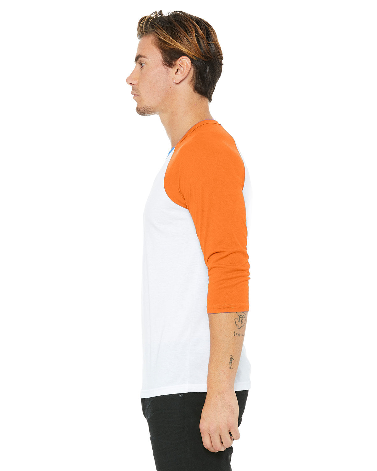 Bella + Canvas 3200 Unisex 3/4 Sleeve Baseball Tee - Soft Cotton Jersey Shirt for Men & Women - Perfect for Sports, Casual Wear & Team Uniforms
