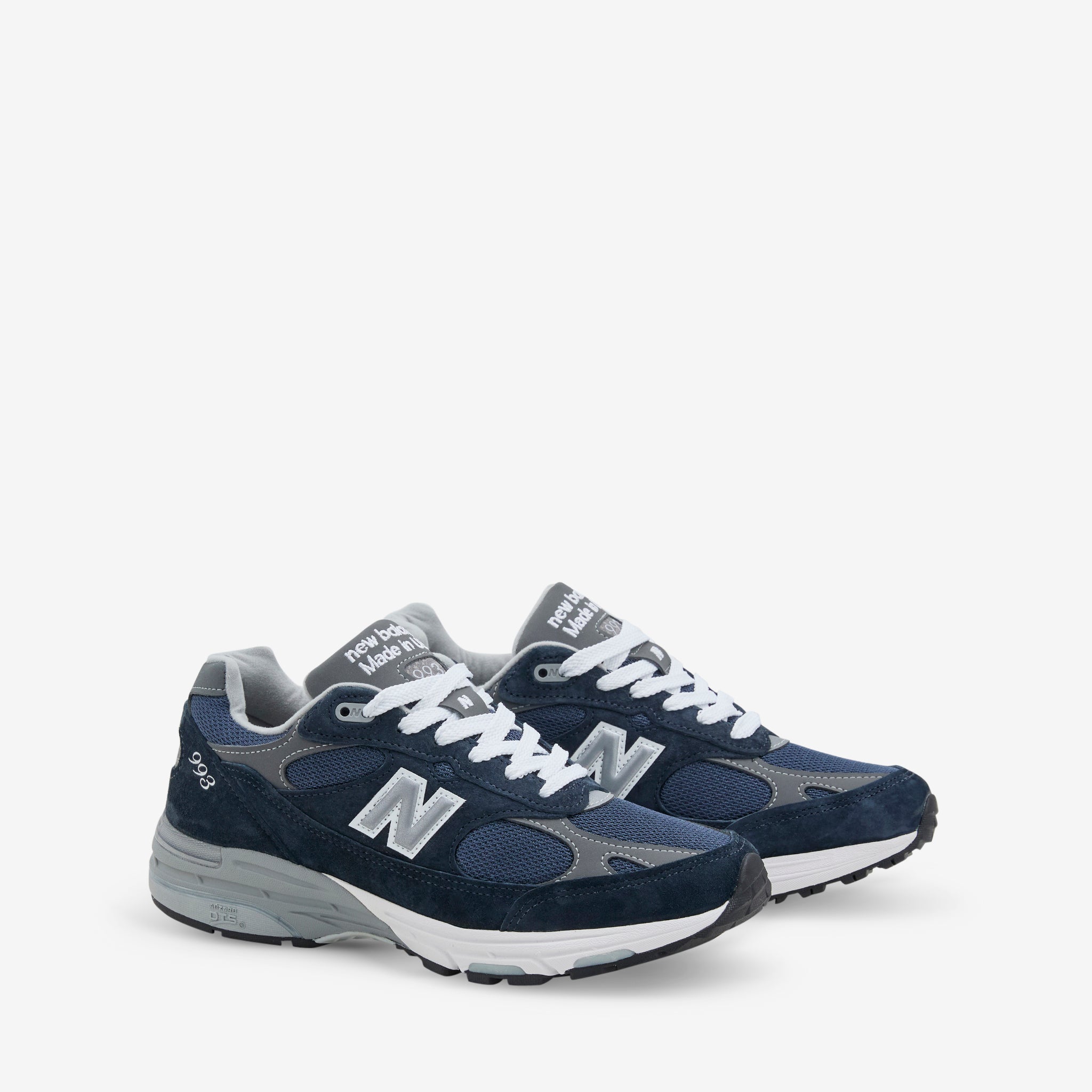 Authentic Made in USA 993 Navy & White Sneakers - Perfect for Casual Wear, Running, and Everyday Comfort