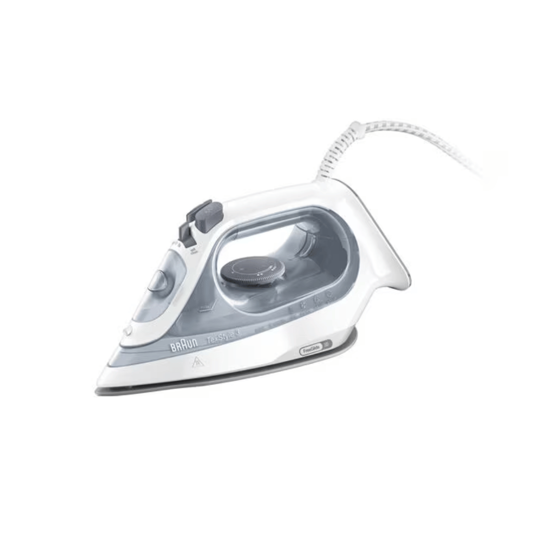 Braun TexStyle 3 1700W Steam Iron for Clothes - Powerful Garment Steamer for Wrinkle Removal, Perfect for Home, Travel & Office Use